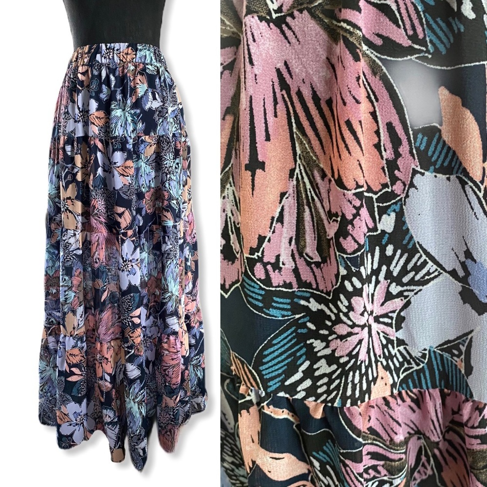 MARK.BOUTIQUE floral maxi skirt